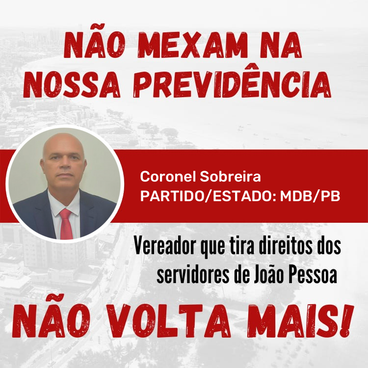 Notícias – Vereador Coronel Sobreira